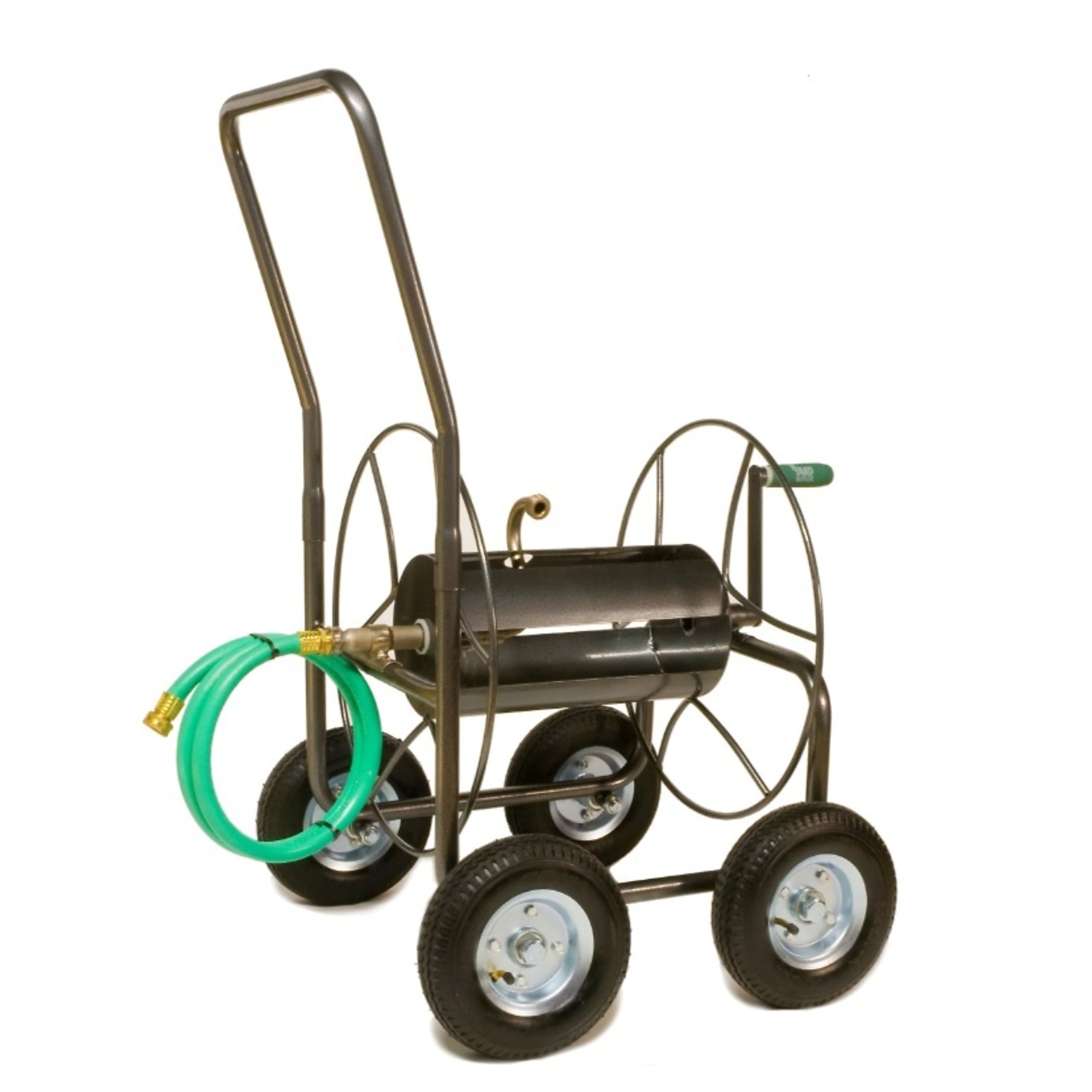 Yard Butler, Four Wheel Hose Truck, Hose Length Capacity 400 ft, Frame Material Steel, Color Gray, Model# IHT-4EZ